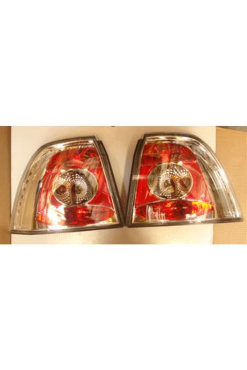 TYC 1999-2002 Opel Vectra B Modifiye Stop Lambası Sağ-sol Set 2 Parça Nikelajlı-kırmızı () (adet)