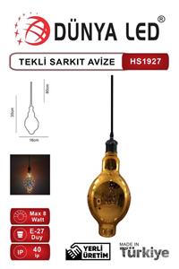 DÜNYA LED Hs.1927 Civa Filament Sarkıt Armatür Salon Cafe Hol Ofis Aydınlatması