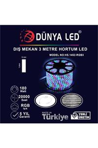 DÜNYA LED Hs.1452-rgb3 220v 60 Ledli Rgb Hortum Led 3 m Aparat