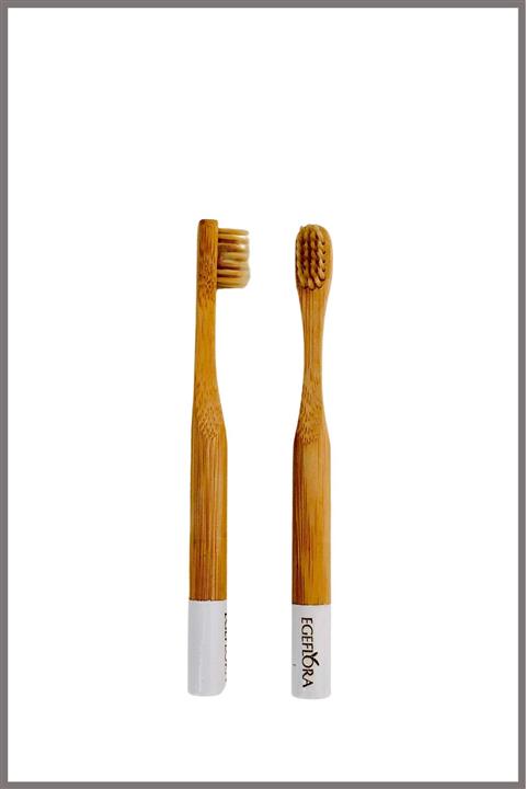 Egeflora - Bambu Diş Fırçası - Çocuk - Beyaz