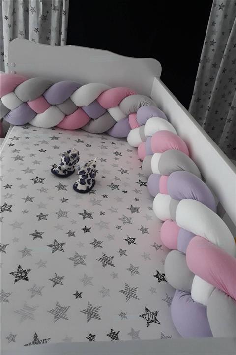 HUZURLUBEBEKLER Örgü Koruma 480 Cm 4 Lü Örgü Yan Koruma