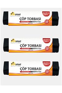 ATİPLAST Konteyner Boy Çöp Torbası 90x120 1000 g (10 Adetli x 3 Rulo)