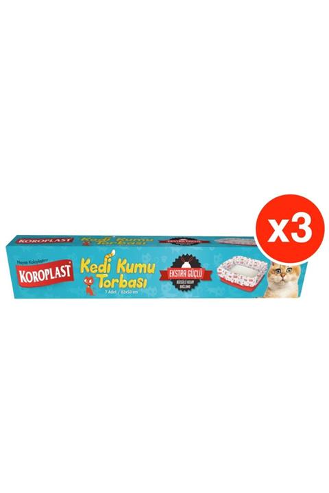 Koroplast 7li Kedi Kumu Torbası X 3 Paket (82*50 Cm)