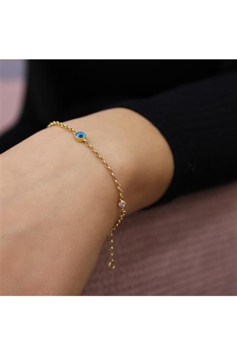 MONJE DIAMOND & JEWELLERY Nazar Boncuklu Taşlı Künye