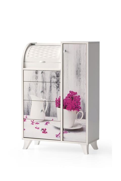 NEP Terra Kilerli Mutfak Ekmeklik Dolabı - 042 Ekru Fincan