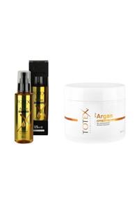 TOTEX Argan Serum ve Argan Maske Saç Bakım Seti