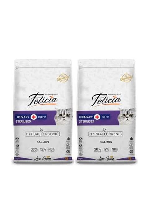 Felicia 2 Adet Adult Cat Light & Sterilised Somonlu Kısır Yetişkin Kedi Maması 2 kg X 2 = 4 kg