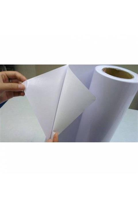 Ecce Parlak Beyaz Yapışkanlı Folyo  122 cm  X 7 Mt