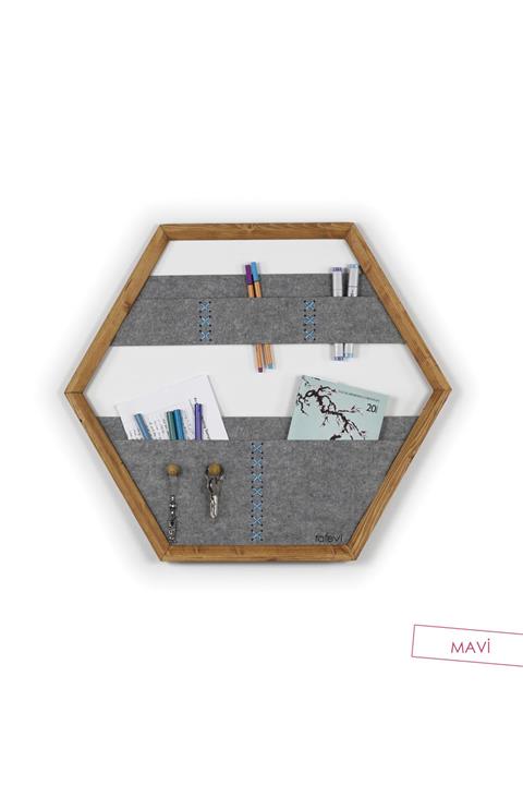 Rafevi Tuva Organizer Pano (Mavi)