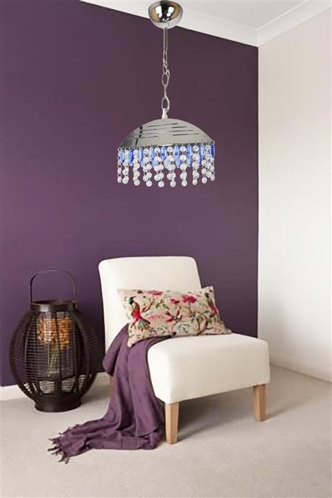 VENON Güven Avize Ukte Tekli Kt Mavi Avize