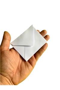 Tek Çatı Minik Zarf 7 X 10 Cm 50'li Paket Beyaz Renk