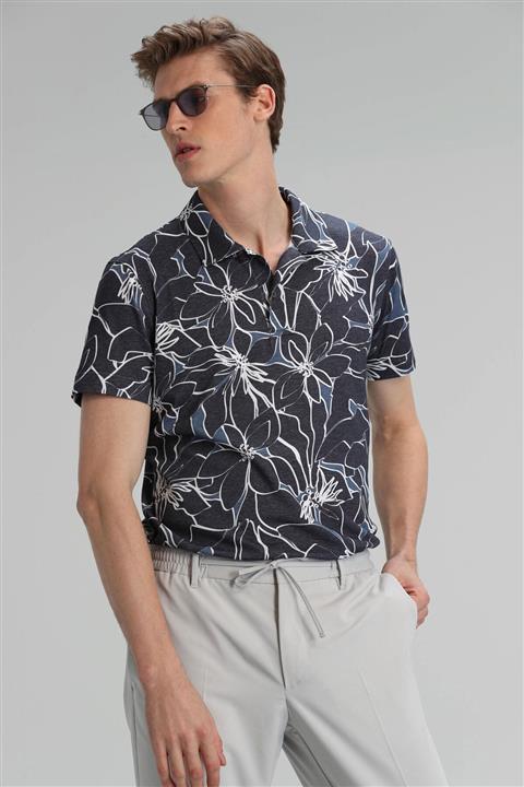 Lufian Oliver Spor Polo T- Shirt Lacivert