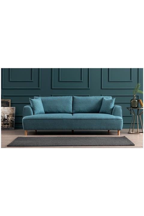 Vivense Felix Ekstra Soft Üçlü Kanepe Turkuaz