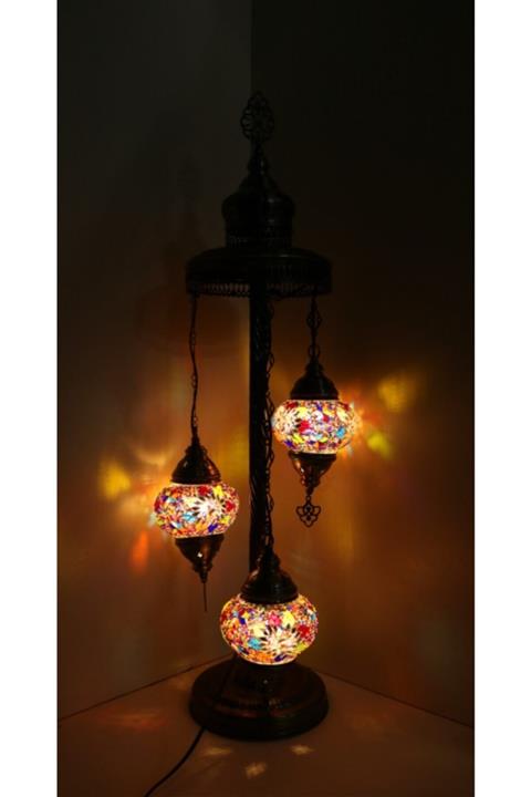 STN Karalp Mozaık 3 Lı Lambader