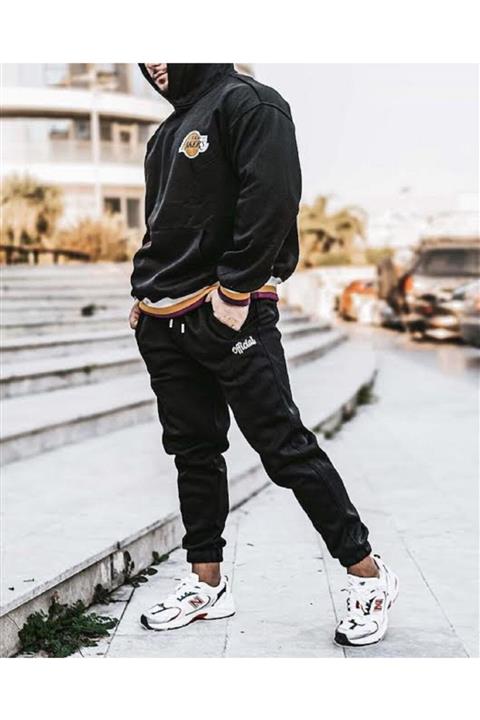 Ginger Design Unisex Siyah Kapüşonlu Sweat