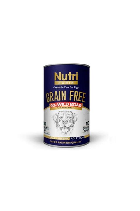 Nutri Canin Grain Free - Yaban Domuzlu Konserve Köpek Maması 400 Gr