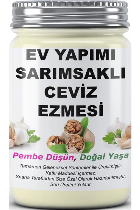 SPANA Sarımsaklı Ceviz Ezmesi Ev Yapımı Katkısız 330gr