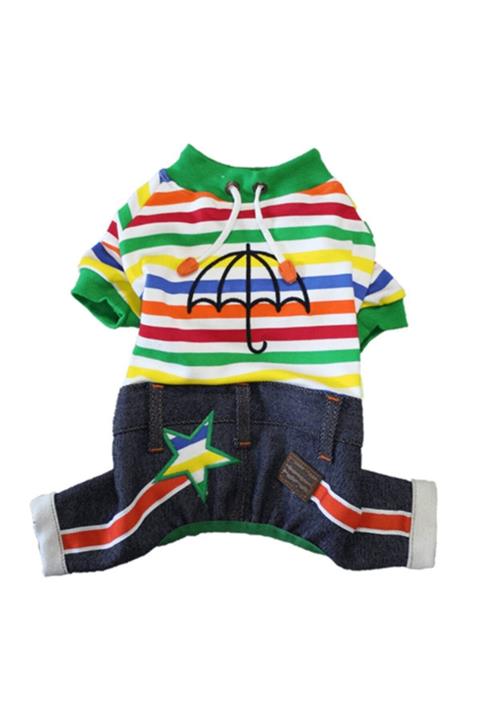 Pawstar Rainbow Renkli Köpek Tulum-xl