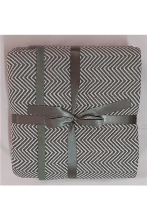 EVİMHOME2021 Tek Kişilik Haki Biyeli Pike