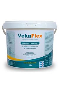 vekaflex Flexpolymer-600 Saf Akrilik Esaslı %600 Elastik Su Yalıtım Malzemesi 15kg Beyaz