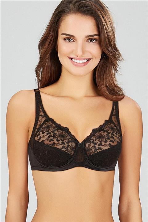 Kom Kadın Sütyen Lily Siyah 90d