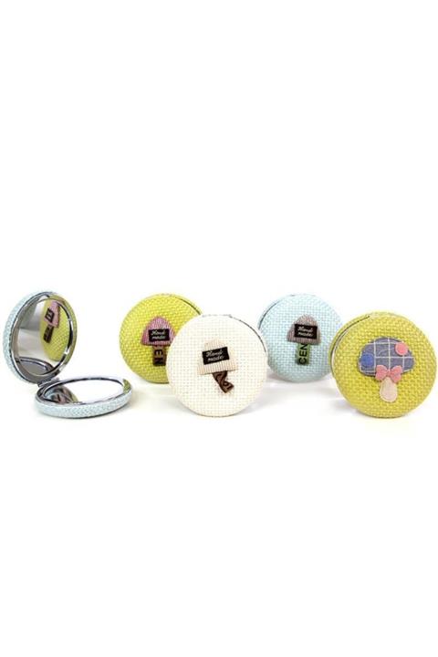 YAMET Cep Aynası Yuvarlak Bez Makyaj Aynası