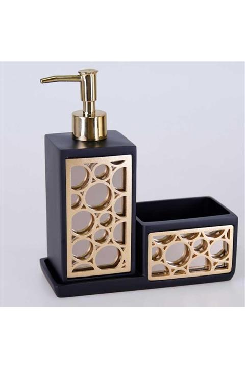 By Selim Bubble Mutfak Sıvı Sabunluk Siyah Altın