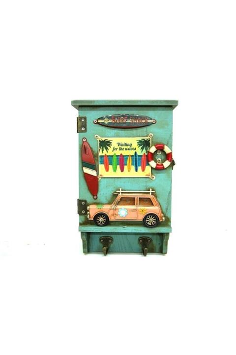 Globalance Dekoratif Kutu Anahtarlık Çerçeveli Vintage Askılık Hediyelik