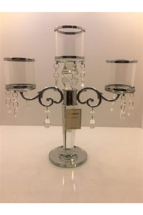 ACAR Ayaklı 3 Lü Şamdan