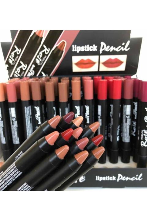 Mardinal Rose 12'li Büyük Boy Dudak Kalemi Seti