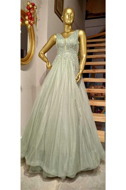 Meyra Butik Üst Beden Komple Işlemeli Etek Tül Kabarık Nişanlık