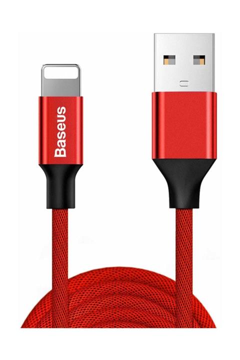 Baseus Yiven Serisi 3 Metre Iphone Lightning Data Şarj Kablosu Kırmızı