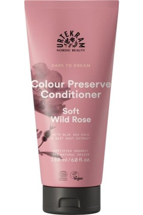 Urtekram Renk Koruyucu Saç Kremi - Yumuşak Yabani Gül 180 Ml