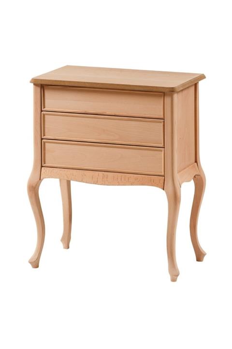 ROYS AHŞAP Ahşap 3541 Masif Ham 65 Lik 3 Çekmeceli Komodin