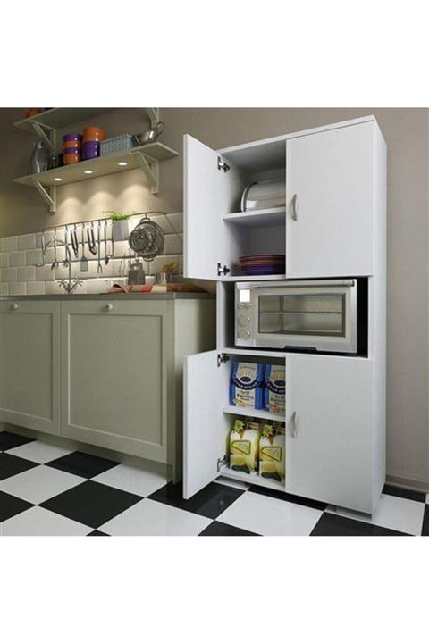 EraHome Fırın Bölmeli Mdf Mutfak Dolabı Çok Amaçlı Kapaklı Dolap