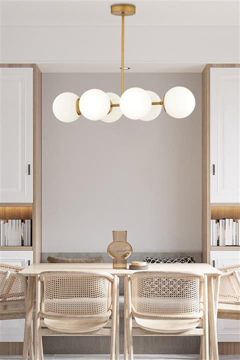 Apliqa Lema 6lı Eskitme Salon Avize