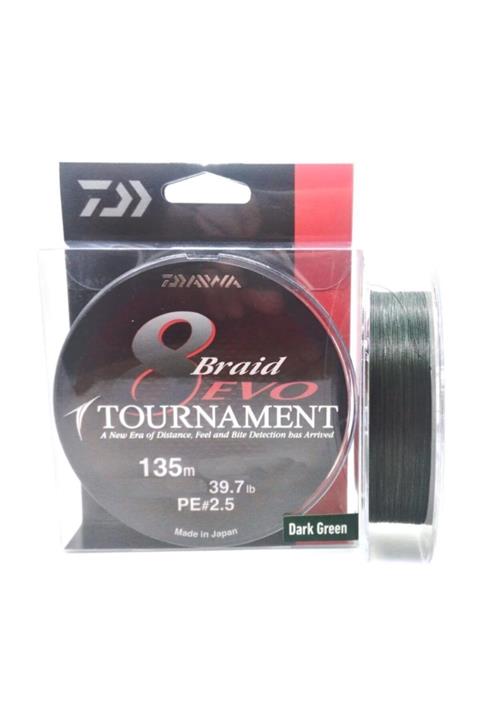 DAIWA Tournament 8 Braid Evo Dark Green Olta Misinası 135mt