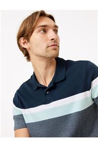 Marks & Spencer Çizgili Polo Yaka T-shirt