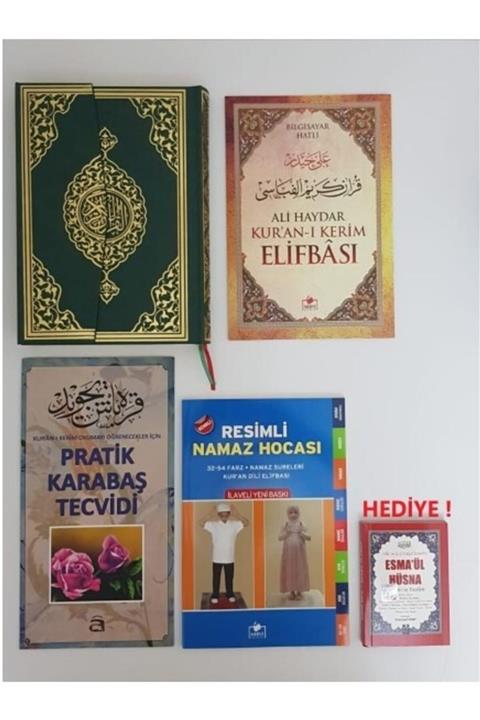 Merve Yayınları Orta Boy Kuranı Kerim Kolay Öğrenme Seti 4 Kitap Diyanet Mühürlü Onaylı