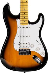 new orleans Nhs9720 Stratocaster Hss Metallic) Elektro Gitar Kılıf+ Pena +jak Kablo+askı