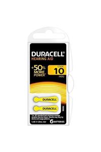 Duracell Duracel Activeair 10 Numara Işitme Cihazı Pili 1 Paket 6'lı Pil Kulaklık Pili Kulak Içi Işitme Cihaz