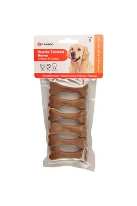 Flamingo Duetto Twist Tavuk Ve Peynirli Köpek Ödülü 6 Lı 7 Cm