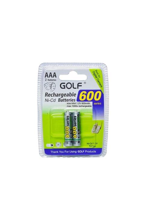 Golf Şarjlı Pil Aaa Ince 600mah Ni-cd (2 Adet) 600s
