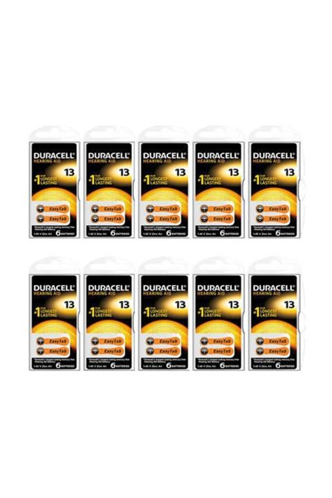 Duracell 13 Numara Kulaklık Pili 6Lı Paket (10 Paket)