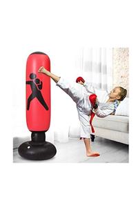 HOOK Teknorita Şişme Boks Torbası 120 Cm Ayaklı Çocuk Şişme Boks Çocuk Kid