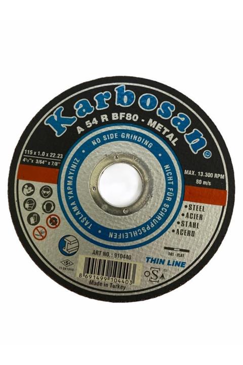 KARBOSAN 115x1,0x22 Thinline Metal Kesici