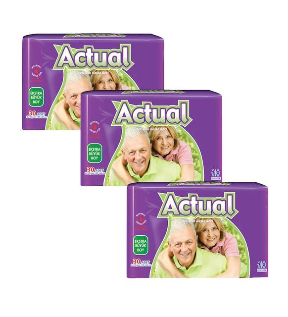 ACTUAL Yetişkin Hasta Bezi Xl / 30'lu- 3 Adet