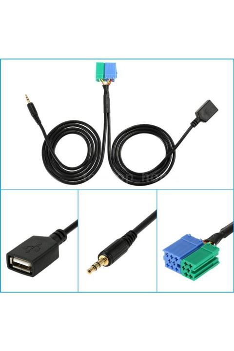 Techmaster Kia Hyundai Usb Ve Aux Kablosu Sku22