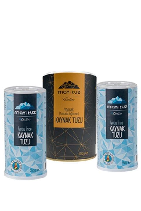 Mayi Tuz Yaprak Öğütme Tuzu & Iyotlu Ince Kaynak Tuzu
