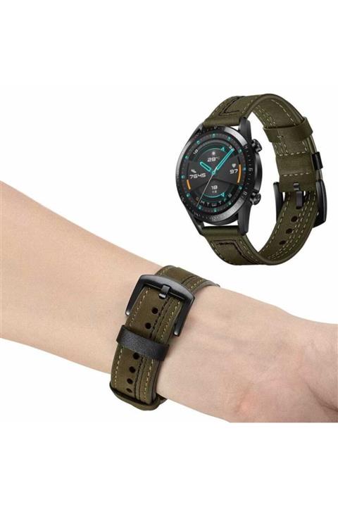 noktaks Gear S3 (22mm) Krd-19 Uyumlu  Deri Kordon